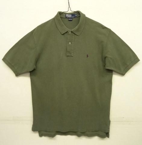 画像: 90'S RALPH LAUREN 半袖 ポロシャツ オリーブ USA製 (VINTAGE) 「S/S Polo」 入荷しました。