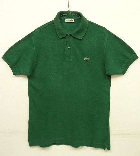 画像: 70'S CHEMISE LACOSTE "S.A.GILLIER製" ポロシャツ ダークグリーン フランス製 (VINTAGE) 「S/S Polo」 入荷しました。