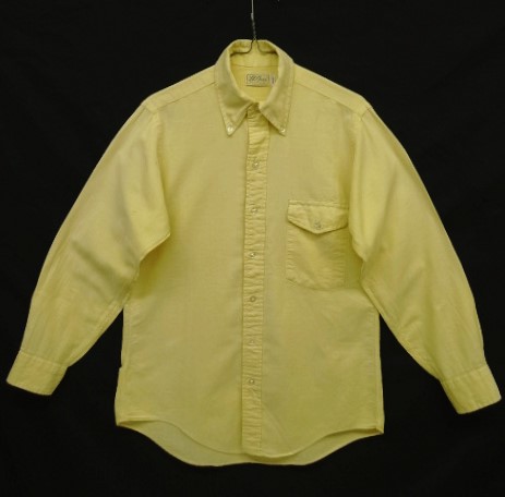 画像: 70'S LL Bean 筆記体TMタグ 三角フラップポケット 長袖 BDシャツ イエロー (VINTAGE) 「L/S Shirt」 入荷しました。