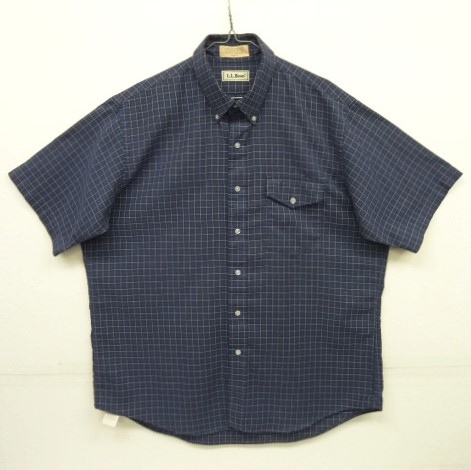 画像: 80'S LL Bean 三角フラップポケット 半袖 BDシャツ グラフチェック (VINTAGE) 「S/S Shirt」 入荷しました。