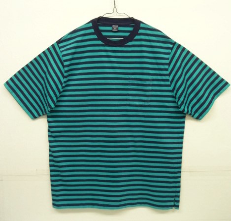 画像: 90'S LANDS' END ポケット付き 半袖 Tシャツ ボーダー柄 USA製 (VINTAGE) 「T-Shirt」 入荷しました。