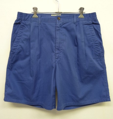 画像: 80'S LL Bean ツープリーツ チノショーツ ブルー 42TALONジップ USA製 (VINTAGE) 「Shorts」 入荷しました。