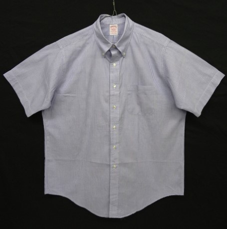 画像: 80'S BROOKS BROTHERS "MAKERS" ポプリン 半袖 BDシャツ ストライプ USA製 (VINTAGE) 「S/S Shirt」 入荷しました。