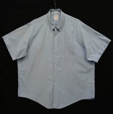 画像: 80'S BROOKS BROTHERS "MAKERS" オックスフォード 半袖 BDシャツ ブルー USA製 (VINTAGE) 「S/S Shirt」 入荷しました。