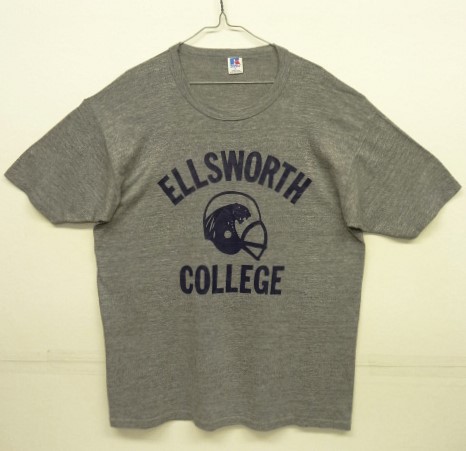 画像: 90'S RUSSELL ATHLETIC "ELLWORTH COLLEGE" シングルステッチ 半袖 Tシャツ 杢グレー USA製 (VINTAGE) 「T-Shirt」 入荷しました。