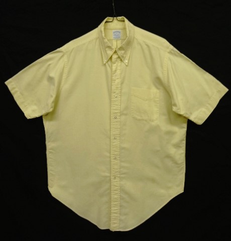 画像: 80'S BROOKS BROTHERS "MAKERS" オックスフォード 半袖 BDシャツ イエロー USA製 (VINTAGE) 「S/S Shirt」 入荷しました。