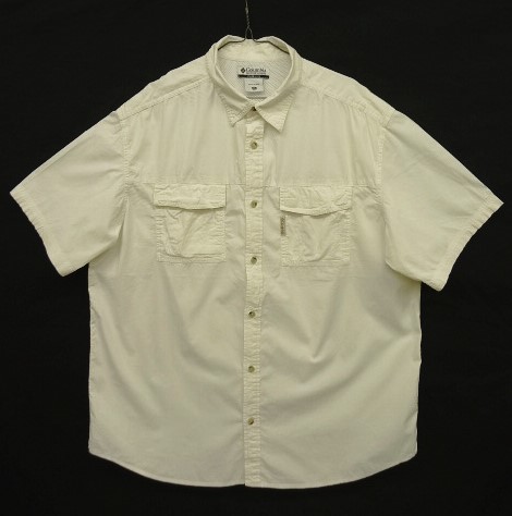 画像: 90'S COLUMBIA "UPF" 半袖 フィッシングシャツ ホワイト (VINTAGE) 「S/S Shirt」 入荷しました。