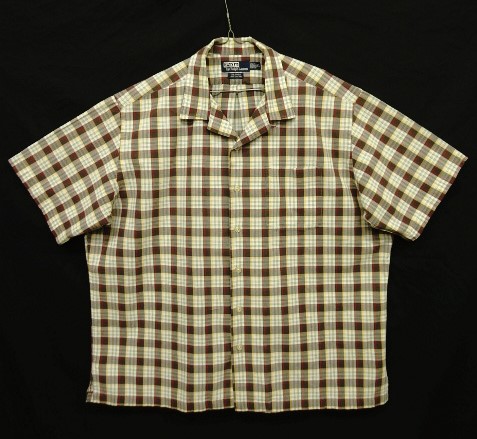 画像: 90'S RALPH LAUREN "CALDWELL" コットン 半袖 オープンカラーシャツ チェック柄 (VINTAGE) 「S/S Shirt」 入荷しました。