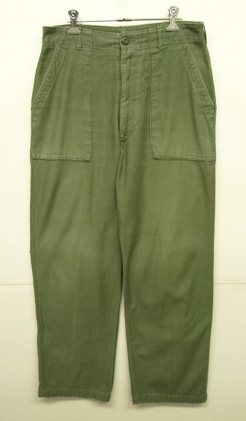 画像: 60'S アメリカ軍 US ARMY "OG107" コットンサテン ベイカーパンツ W32L31 (VINTAGE) 「Bottoms」 入荷しました。