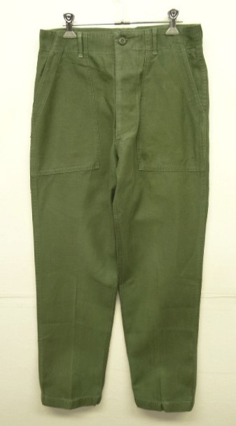 画像: 60'S アメリカ軍 US ARMY "OG107" コットンサテン ベイカーパンツ W32L29 (VINTAGE) 「Bottoms」 入荷しました。