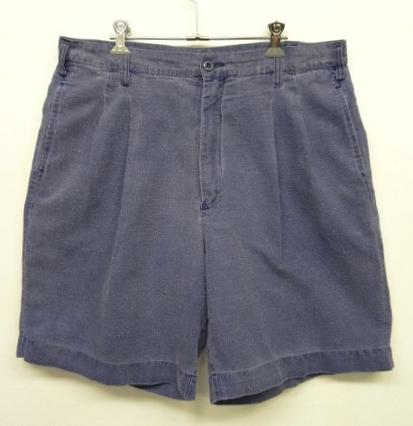 画像: 90'S GAP 旧タグ ツープリーツ リネンショーツ インディゴ (VINTAGE) 「Shorts」 入荷しました。