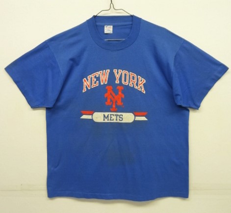 画像: 80'S CHAMPION "NEWYORK METS" トリコタグ Tシャツ ブルー USA製 (VINTAGE) 「T-Shirt」 入荷しました。