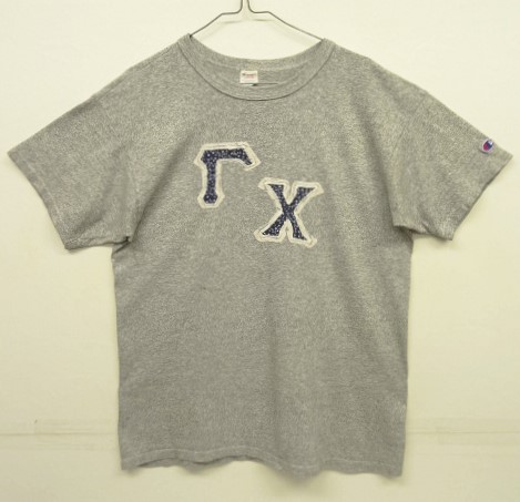 画像: 80'S CHAMPION トリコタグ 88/12 Tシャツ アップリケ 杢グレー USA製 (VINTAGE) 「T-Shirt」 入荷しました。