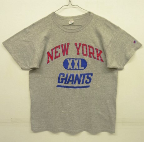 画像: 80'S CHAMPION "NEWYORK GIANTS"トリコタグ 88/12 Tシャツ 杢グレー USA製 (VINTAGE) 「T-Shirt」 入荷しました。