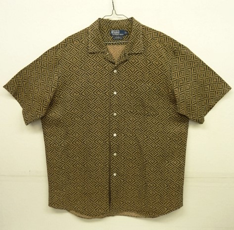 画像: 90'S RALPH LAUREN "BONNARD" シルク/リネン 半袖 オープンカラーシャツ 総柄 (VINTAGE) 「S/S Shirt」 入荷しました。