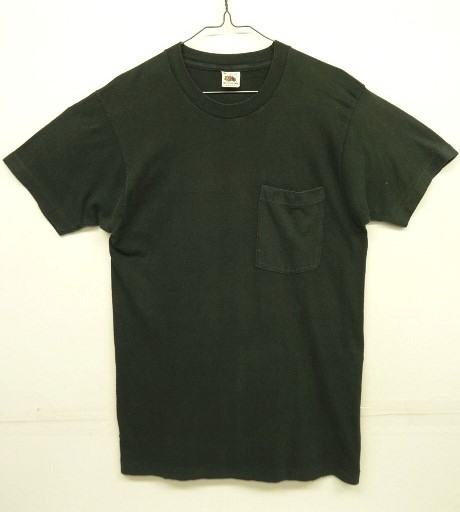 画像: 80'S FRUIT OF THE LOOM 耳付きポケット シングルステッチ 半袖 Tシャツ ブラック USA製 (VINTAGE) 「T-Shirt」 入荷しました。