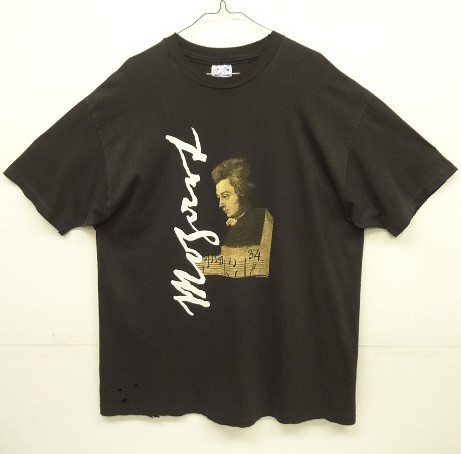 画像: 90'S MOZART モーツァルト 両面プリント シングルステッチ Tシャツ ブラック USA製 (VINTAGE) 「T-Shirt」 入荷しました。