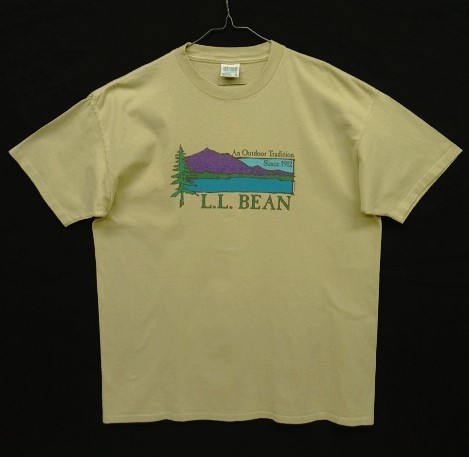 画像: 90'S LL Bean シングルステッチ 半袖 Tシャツ ベージュ USA製 (VINTAGE) 「T-Shirt」 入荷しました。