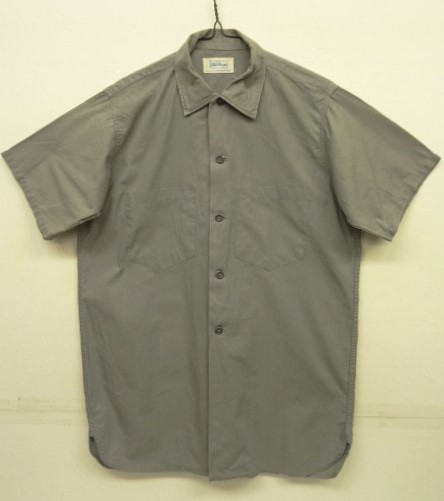 画像: 60'S POWR HOUSE マチ付き 半袖 ワークシャツ グレー (VINTAGE) 「S/S Shirt」 入荷しました。