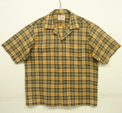 画像: 60'S TOWNCRAFT 半袖 オープンカラーシャツ チェック柄 (VINTAGE) 「S/S Shirt」 入荷しました。