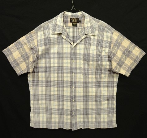 画像: 90'S RRL 初期 三ツ星タグ コットン 半袖 オープンカラーシャツ チェック柄 (VINTAGE) 「S/S Shirt」 入荷しました。