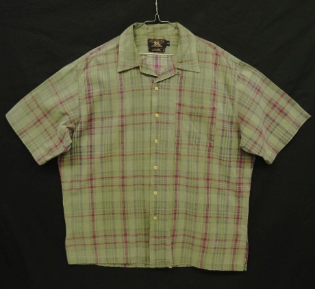 画像: 90'S RRL 初期 三ツ星タグ コットン 半袖 オープンカラーシャツ チェック柄 (VINTAGE) 「S/S Shirt」 入荷しました。