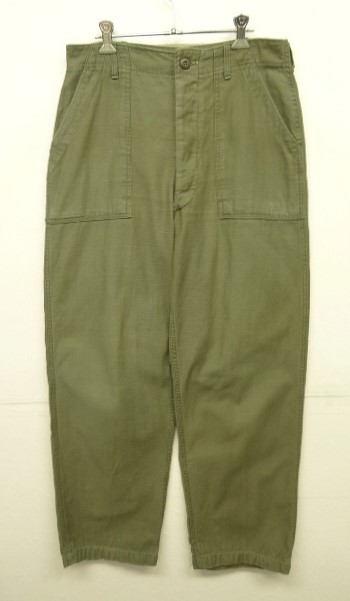 画像: 60'S アメリカ軍 US ARMY "OG107" コットンサテン ベイカーパンツ W32L33 (VINTAGE) 「Bottoms」 入荷しました。