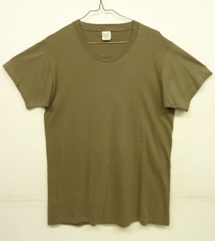 画像: 80'S アメリカ軍 US ARMY "ALL COTTON" シングルステッチ 半袖 Tシャツ ブラウン (VINTAGE) 「T-Shirt」 入荷しました。