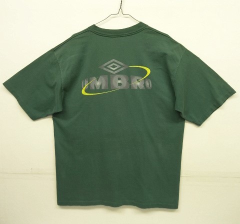 画像: UMBRO 両面プリント シングルステッチ 半袖 Tシャツ グリーン USA製 (VINTAGE) 「T-Shirt」 入荷しました。