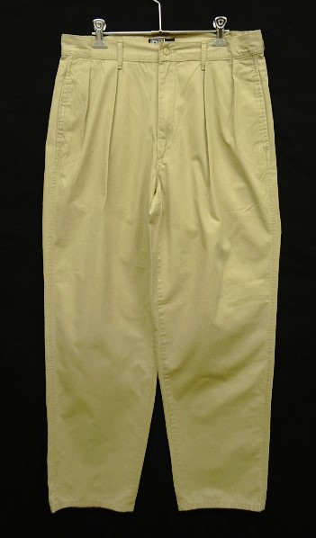 画像: 90'S RALPH LAUREN "POLO CHINO" ツープリーツ チノパンツ ベージュ TALONジップ USA製 (VINTAGE) 「Bottoms」 入荷しました。