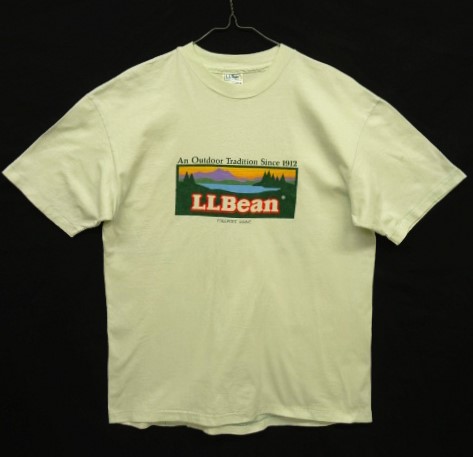 画像: 80'S LL Bean x Hanes シングルステッチ 半袖 Tシャツ ライトグリーン USA製 (VINTAGE) 「T-Shirt」 入荷しました。