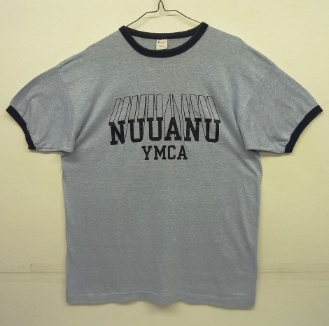 画像: 80'S CHAMPION "YMCA" トリコタグ リンガーTシャツ ブルー杢 USA製 (VINTAGE) 「T-Shirt」 入荷しました。