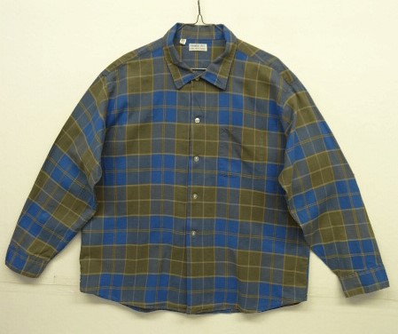 画像: 60'S UNKNOWN "PERMANENT PRESS" 長袖 シャツ チェック柄 (VINTAGE) 「L/S Shirt」 入荷しました。