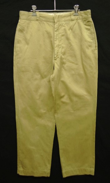 画像: 60'S アメリカ軍 US ARMY コットン100% チノパンツ SCOVILLジップ (VINTAGE) 「Bottoms」 入荷しました。