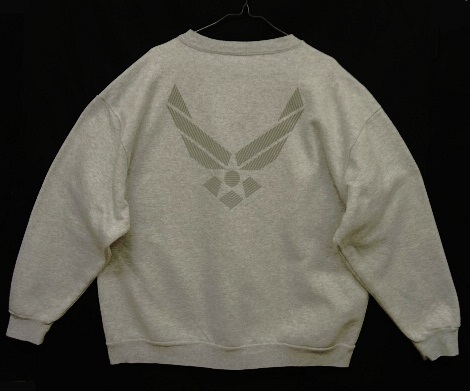 画像: アメリカ軍 USAF "MEKE INC製" リフレクター両面プリント クルーネック スウェットシャツ USA製 (VINTAGE) 「Sweat Shirt」 入荷しました。