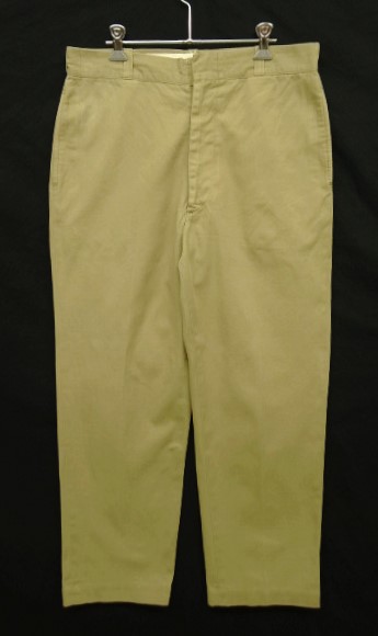 画像: 60'S アメリカ軍 US ARMY コットン100% チノパンツ RAPIDアルミジップ (VINTAGE) 「Bottoms」 入荷しました。