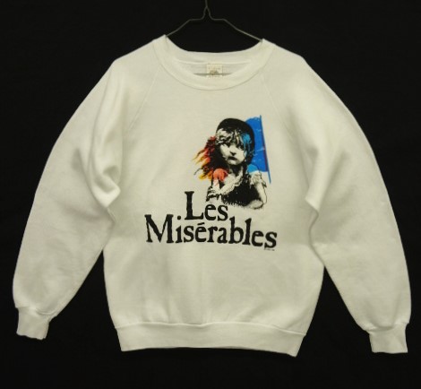 画像: 80'S LES MISERABLES クルーネック スウェットシャツ ホワイト USA製 (VINTAGE) 「Sweat Shirt」 入荷しました。