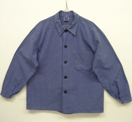 画像: 60'S ユーロワーク BMZ コットン ワークジャケット ストライプ (VINTAGE) 「Jacket」 入荷しました。