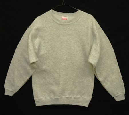 画像: 90'S HANES "HEAVYWEIGHT" 前Vガゼット付き クルーネック スウェットシャツ ヘザーグレー USA製 (VINTAGE) 「Sweat Shirt」 入荷しました。