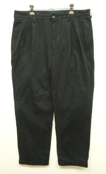 画像: 90'S RALPH LAUREN "HAMMOND PANT" ツープリーツ チノパンツ ブラック (VINTAGE) 「Bottoms」 入荷しました。