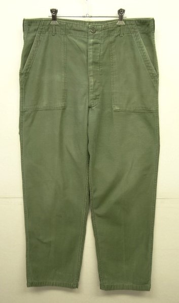 画像: 60'S アメリカ軍 US ARMY "OG107" コットンサテン ベイカーパンツ W38L33 (VINTAGE) 「Bottoms」 入荷しました。