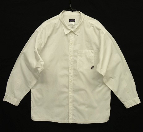 画像: 05'S PATAGONIA オーガニックコットン 長袖 フィッシングシャツ ホワイト (VINTAGE) 「L/S Shirt」 入荷しました。