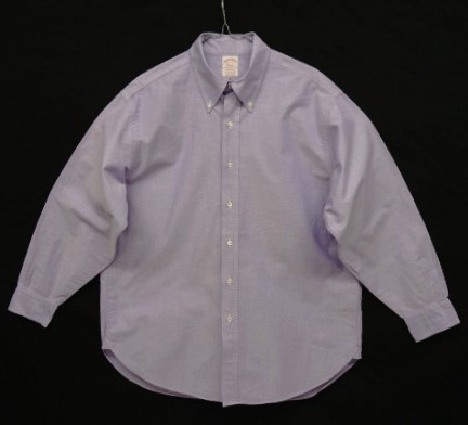 画像: 90'S BROOKS BROTHERS "MAKERS" オックスフォード マチ付き BDシャツ ライラック USA製 (VINTAGE) 「L/S Shirt」 入荷しました。