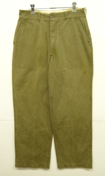 画像: 50'S DRYBAK キャンバス ハンティングパンツ SCOVILLジップ カーキ (VINTAGE) 「Bottoms」 入荷しました。