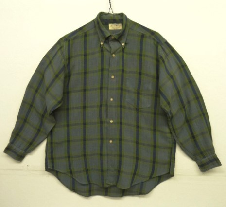 画像: 60'S JACK HENRY 6ボタン レーヨン ３点留め ボタンダウンシャツ チェック柄 (VINTAGE) 「L/S Shirt」 入荷しました。