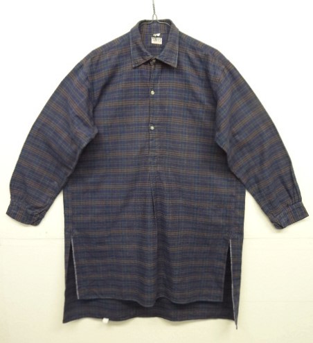 画像: 70'S フレンチワーク MARTIX AGRICOLE フランネル グランパシャツ チェック柄 (VINTAGE) 「L/S Shirt」 入荷しました。