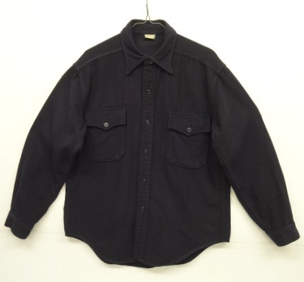 画像: 70'S アメリカ軍 US NAVY イカリボタン ウール CPOシャツ NAVY (VINTAGE) 「L/S Shirt」 入荷しました。