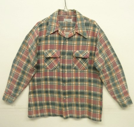 画像: 70'S K MART プリントネル 長袖 ボックスシャツ チェック柄 (VINTAGE) 「L/S Shirt」 入荷しました。