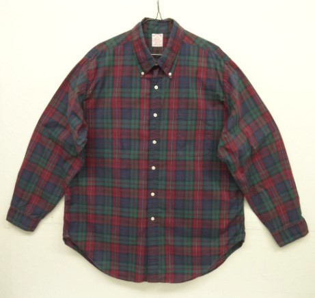 画像: 90'S BROOKS BROTHERS ポプリン 長袖 BDシャツ チェック柄 USA製 (VINTAGE) 「L/S Shirt」 入荷しました。