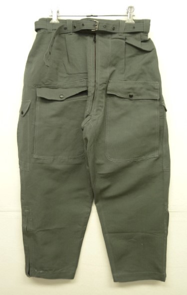 画像: イタリア軍 エアフォース ベルト付き フィールドパンツ グレーカーキ (DEADSTOCK) 「Bottoms」 入荷しました。